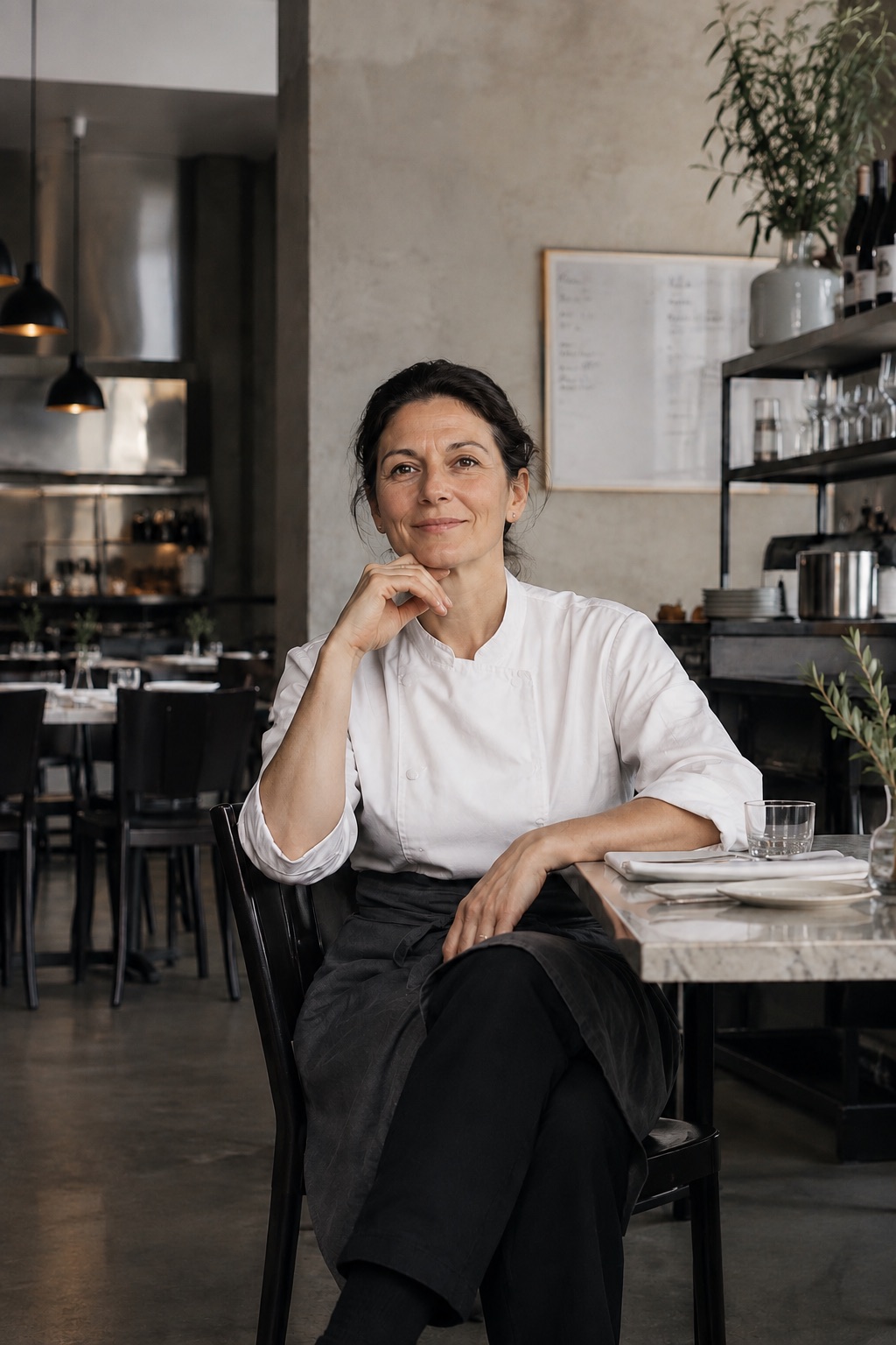 Maria Lopez in her restaurant